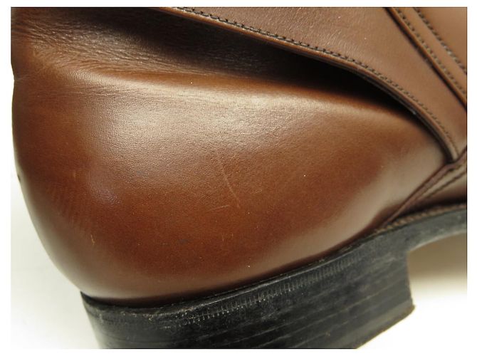 BOTAS JODHPUR JM WESTON 722 8.5D 42.5 COURO MARROM - vista 9