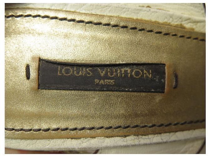 SCARPE LOUIS VUITTON SANDALI 39 PIATTAFORME HORIZON CON TACCHI A CUNEA Crudo - vista 7