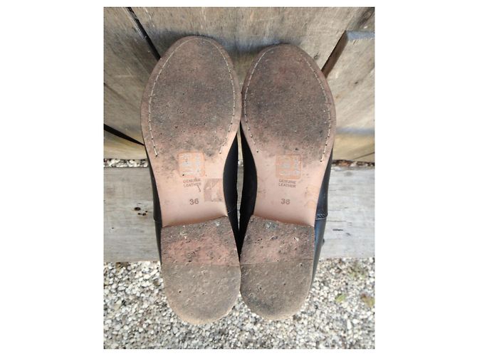 Botas Diesel de cuero negro con tachuelas - vista 6