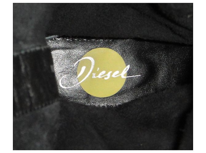 Botas Diesel de cuero negro con tachuelas - vista 9