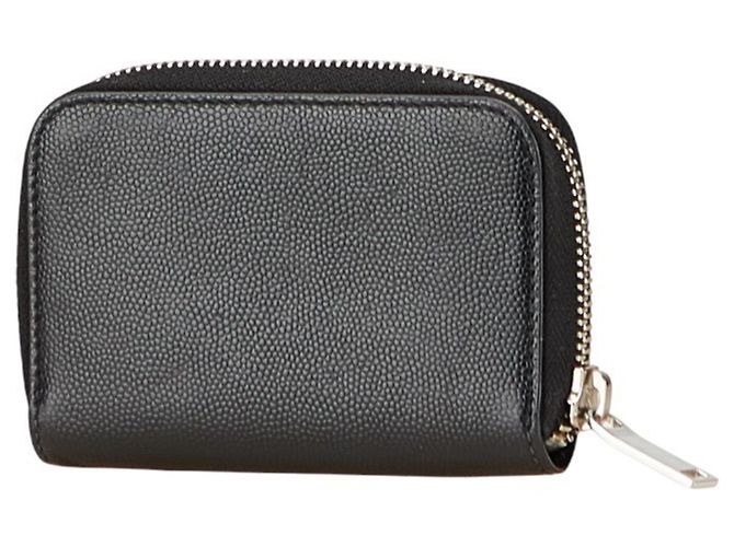 Monedero de cuero para mujer Saint Laurent Negro - vista 2