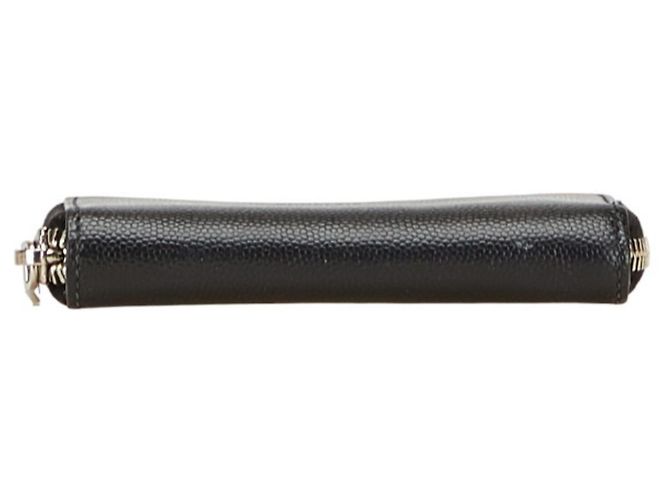 Monedero de cuero para mujer Saint Laurent Negro - vista 3
