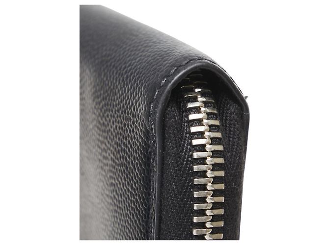 Monedero de cuero para mujer Saint Laurent Negro - vista 5