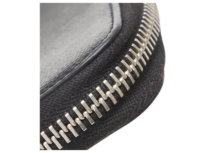 Monedero de cuero para mujer Saint Laurent Negro - vista 7