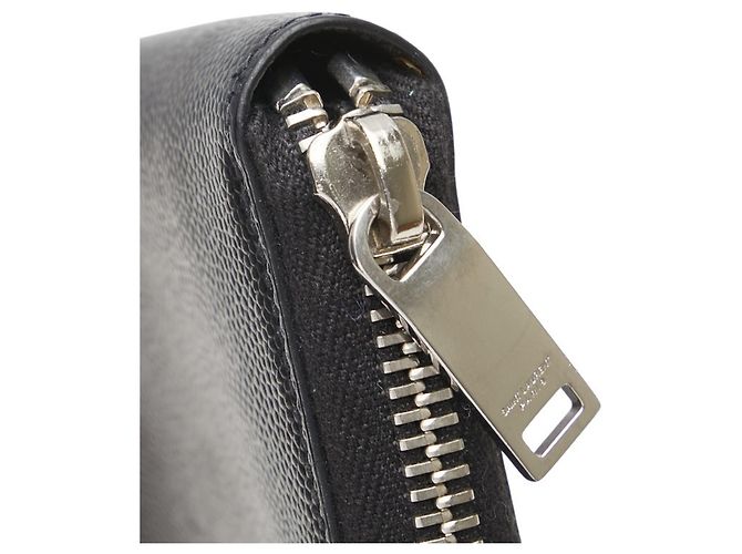Monedero de cuero para mujer Saint Laurent Negro - vista 8
