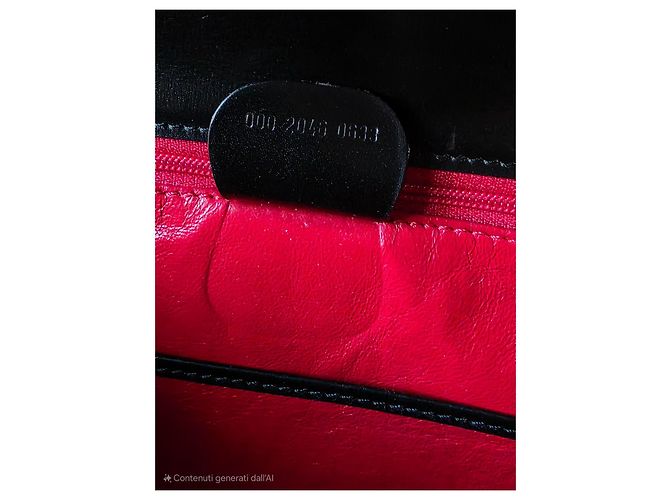Borsa a mano Gucci Bamboo 1947 in pelle nera Nero - vista 14