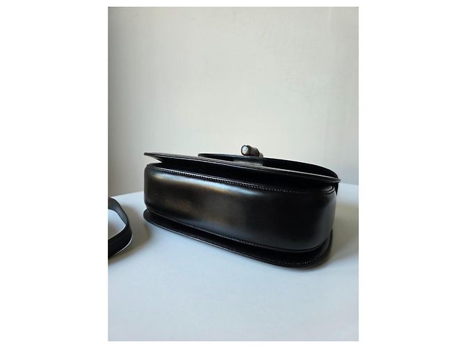Borsa a mano Gucci Bamboo 1947 in pelle nera Nero - vista 9