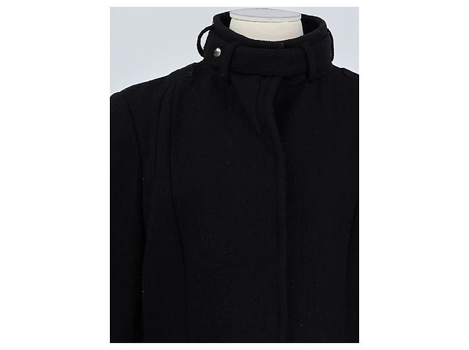 Max Mara Abrigo de lana negro - vista 2