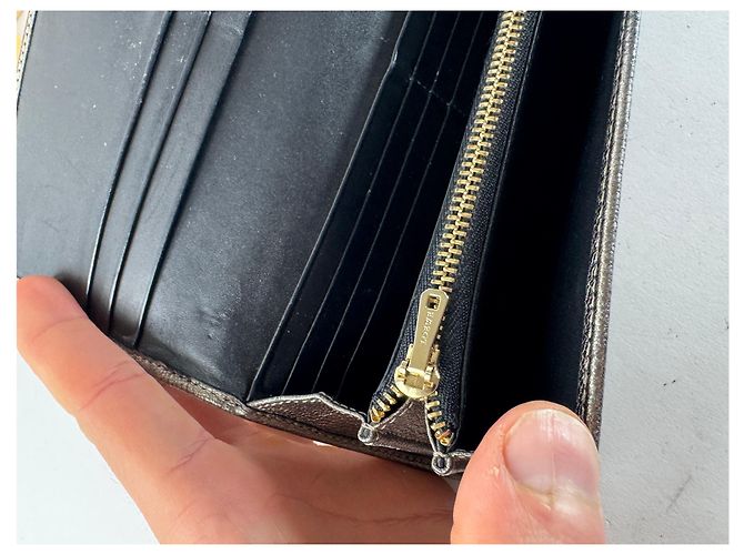 Vintage Loewe Madrid Leather Wallet Anthracite Dark grey - view 5