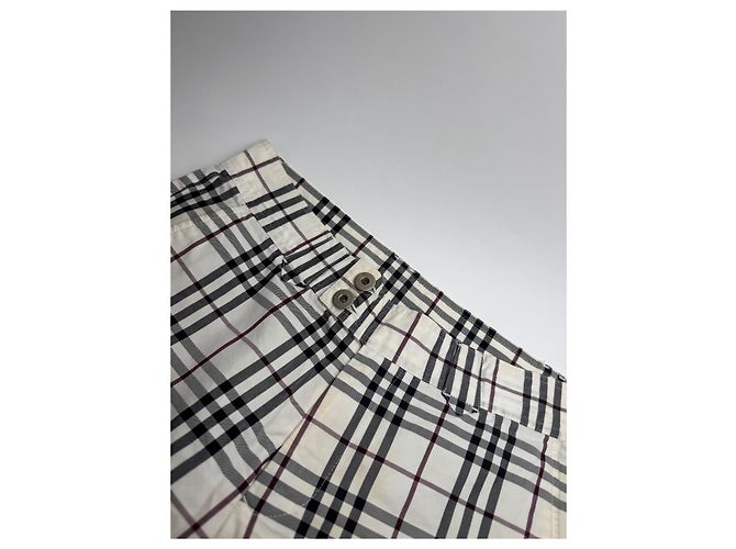 Vintage Burberry Nova Check Hose Beige M - Ansicht 3