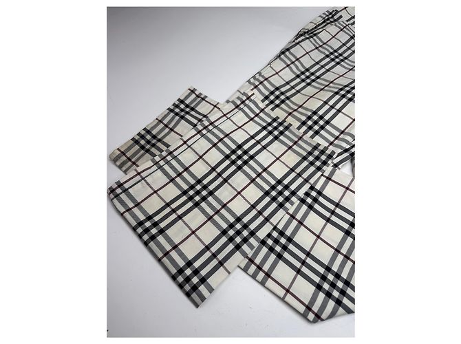 Vintage Burberry Nova Check Hose Beige M - Ansicht 4