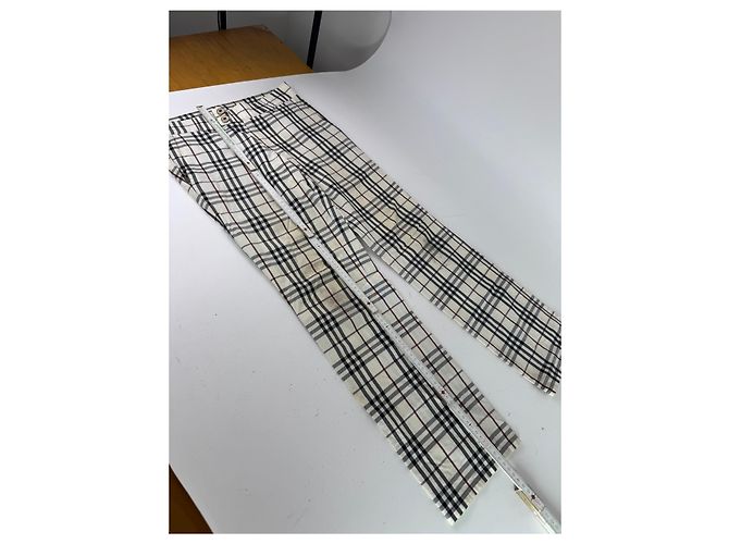 Vintage Burberry Nova Check Hose Beige M - Ansicht 7