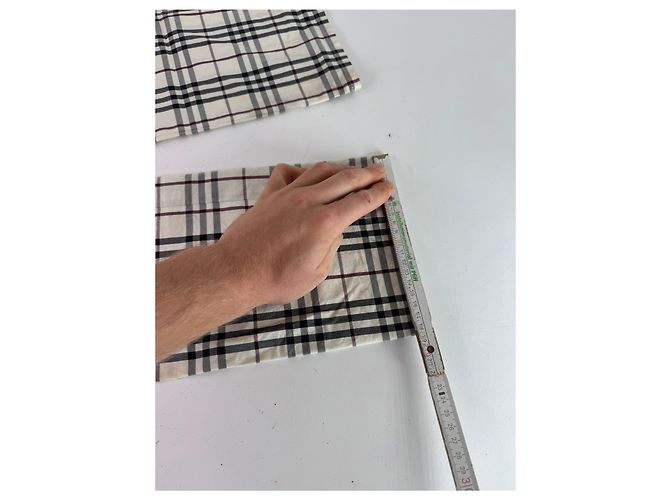 Vintage Burberry Nova Check Hose Beige M - Ansicht 9