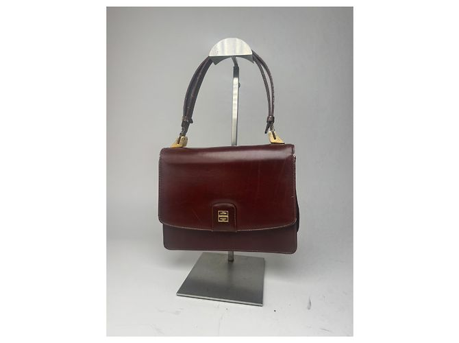 Vintage Givenchy Ledertasche braun - Ansicht 11