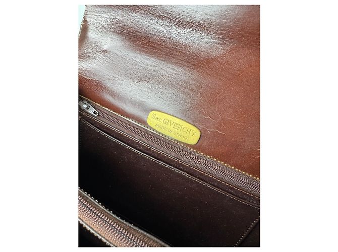 Vintage Givenchy Ledertasche braun - Ansicht 13
