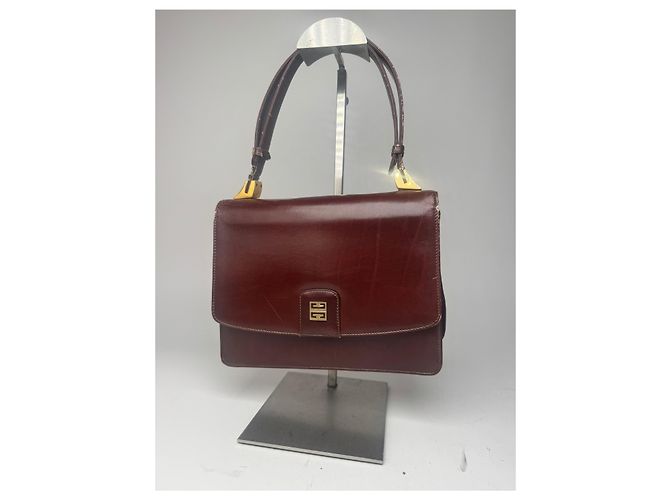Vintage Givenchy Ledertasche braun - Ansicht 14