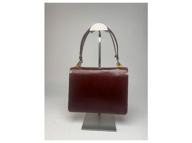 Vintage Givenchy Ledertasche braun - Ansicht 2