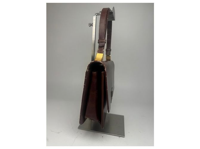Vintage Givenchy Ledertasche braun - Ansicht 3