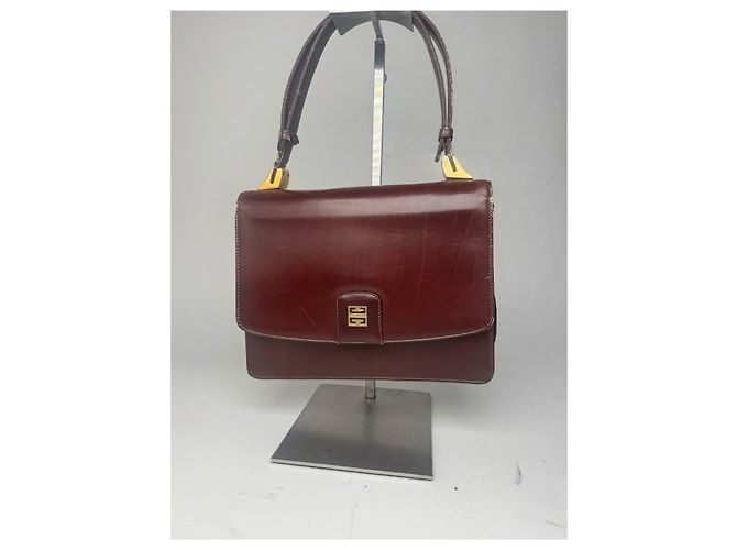 Vintage Givenchy Ledertasche braun - Ansicht 4