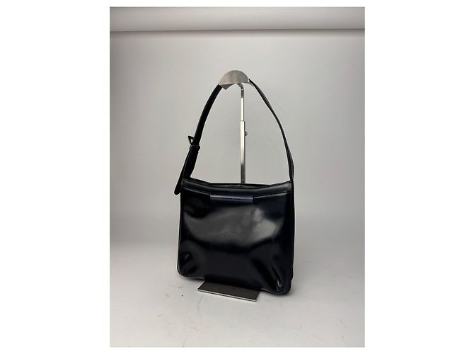 Vintage Givenchy Ledertasche schwarz - Ansicht 14