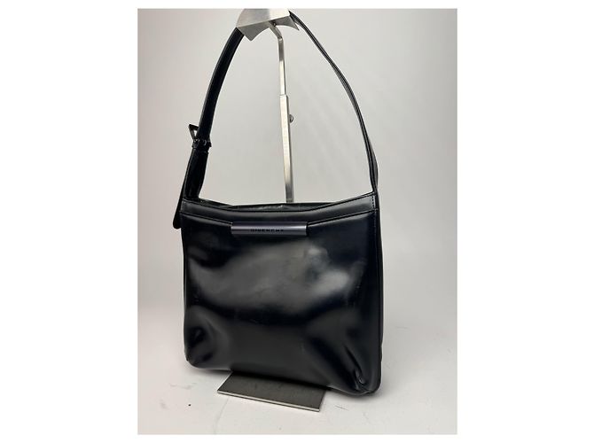 Vintage Givenchy Ledertasche schwarz - Ansicht 6