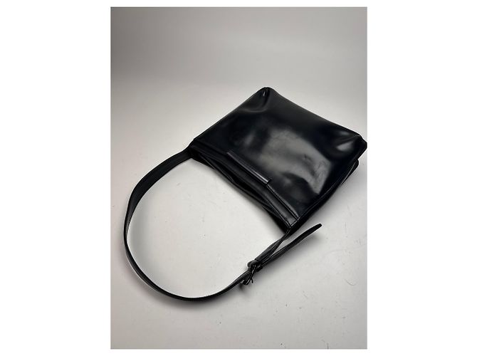 Vintage Givenchy Ledertasche schwarz - Ansicht 8