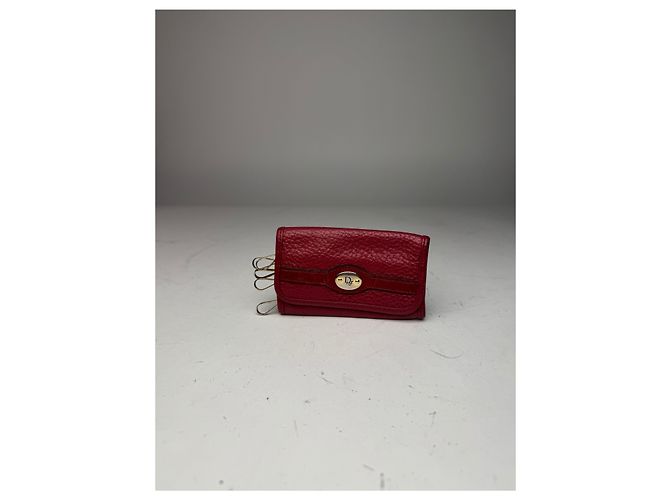Vintage Dior Leather Key Holder Red - view 3