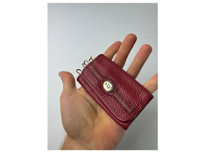 Vintage Dior Leather Key Holder Red - view 4