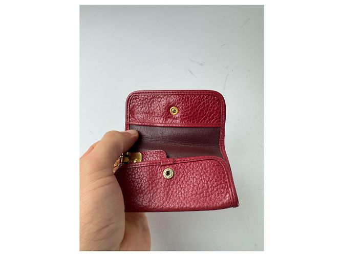 Vintage Dior Leather Key Holder Red - view 5