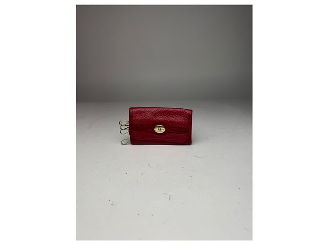 Vintage Dior Leather Key Holder Red - view 6