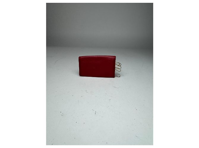 Vintage Dior Leather Key Holder Red - view 7