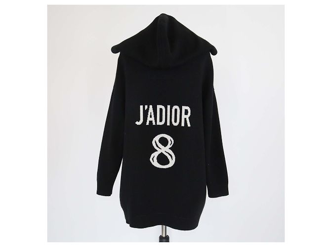 Schwarzer Cashmere-Mix J'adior 8 Kapuzenpullover von Christian Dior - Ansicht 3