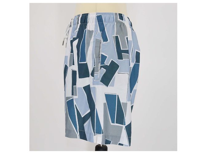 Hermès Blaue Decoupage H Druck Badehose - Ansicht 2