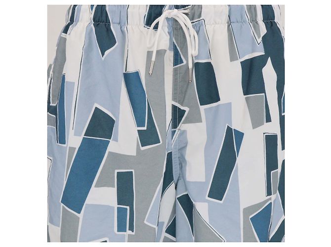 Hermès Blaue Decoupage H Druck Badehose - Ansicht 4