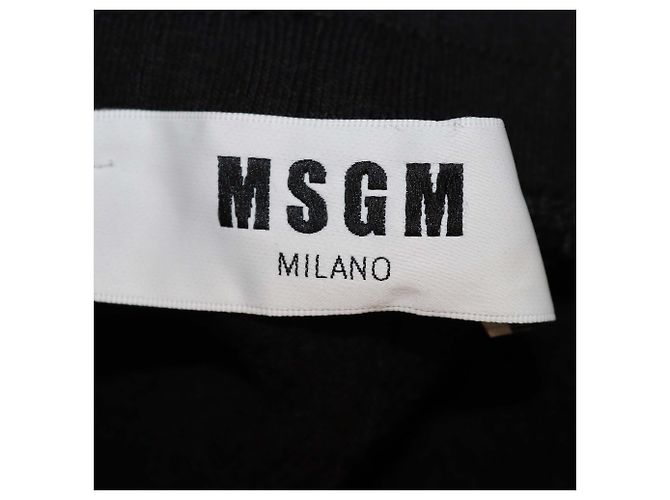 Pantalones jogger de cuadros negros/blancos de algodón MSGM - vista 5