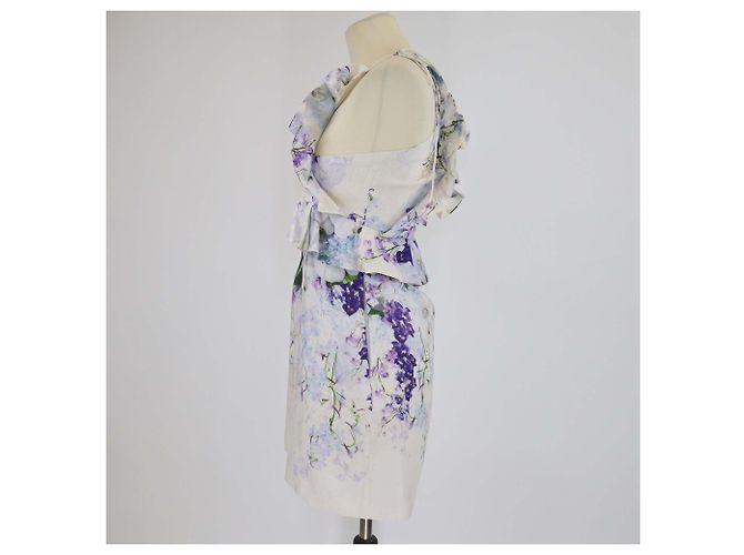 Abito mini in lino con bretelle e stampa floreale multicolore Zimmermann - vista 2