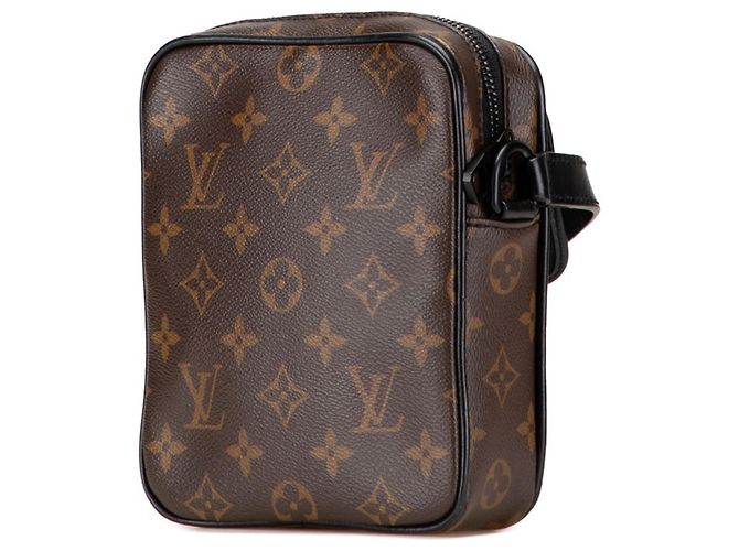 Borsa a Spalla Monogram Macassar Louis Vuitton Marrone Nero - vista 2