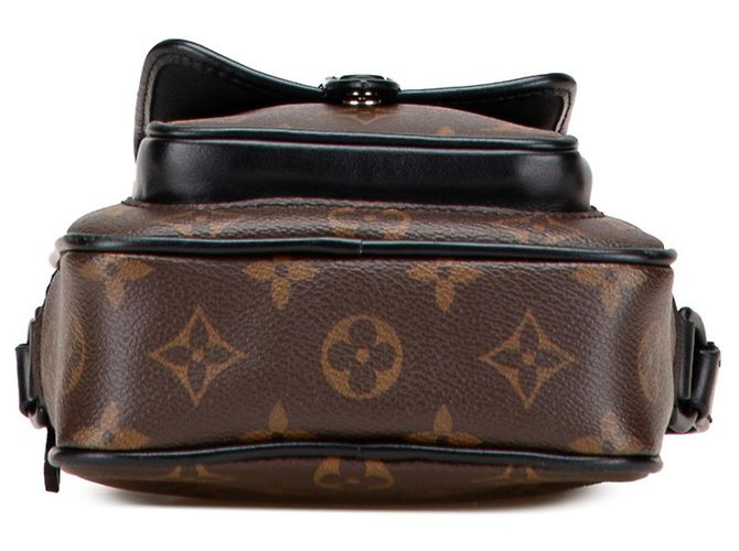 Borsa a Spalla Monogram Macassar Louis Vuitton Marrone Nero - vista 3