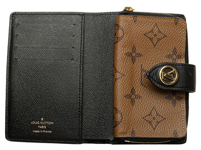 Louis Vuitton Monogram Giant Reverse Portemonnaie Juliet Bifold Braun - Ansicht 4