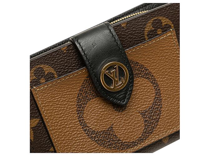 Louis Vuitton Monogram Giant Reverse Portemonnaie Juliet Bifold Braun - Ansicht 8