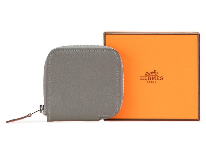 Monedero Azap Silkin de Hermès Castaño - vista 10