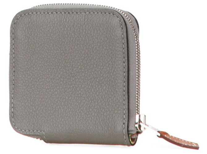 Monedero Azap Silkin de Hermès Castaño - vista 2