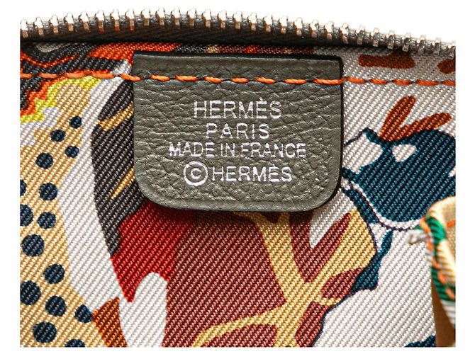 Monedero Azap Silkin de Hermès Castaño - vista 8