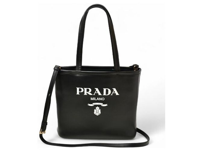 Prada 2-Wege Tote/Schultertasche Schwarz - Ansicht 2