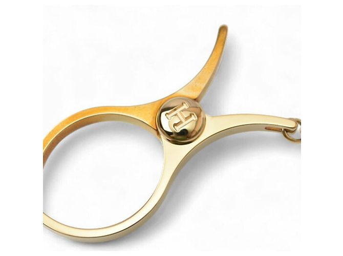 Portachiavi Clip Hermès HERMES Charm Holder Guanto Fillou D'oro - vista 3