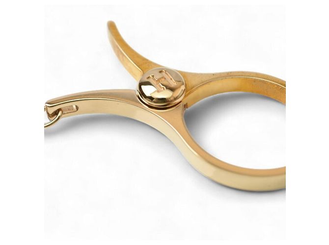 Portachiavi Clip Hermès HERMES Charm Holder Guanto Fillou D'oro - vista 4