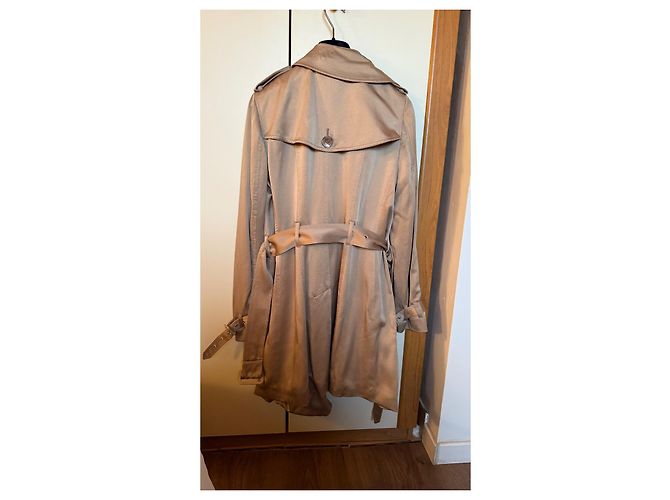 Gabardina Burberry de seda beige - vista 3