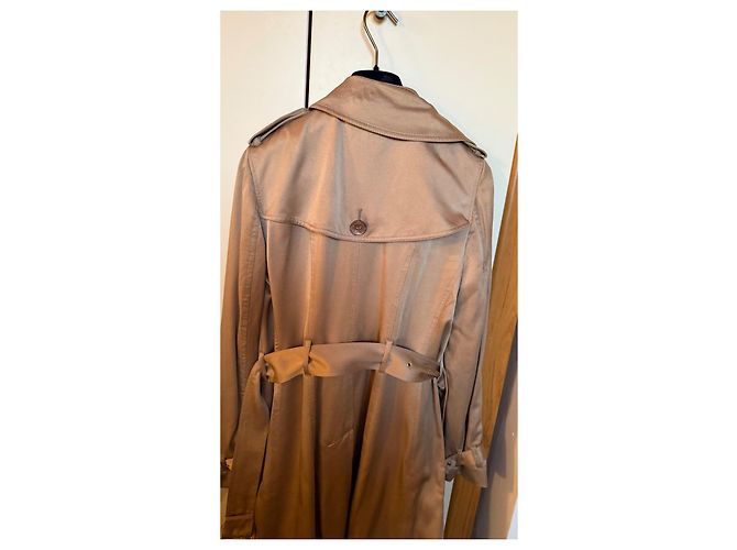 Gabardina Burberry de seda beige - vista 4
