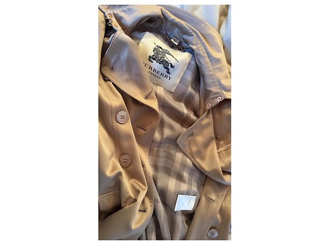 Gabardina Burberry de seda beige - vista 5