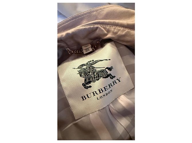Gabardina Burberry de seda beige - vista 6